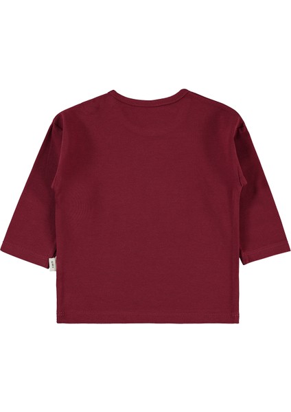 Kız Bebek Sweatshirt 6-18 Ay Koyu Bordo fiyatları