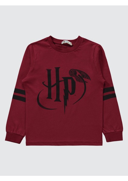 Erkek Çocuk Pijama Takımı 10-13 Yaş Bordo