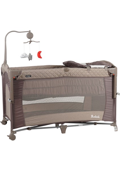 Bedside Anne Yanı Oyun Parkı 70X120 cm Bej