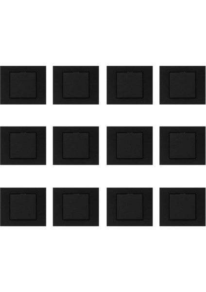 12 Adet Ovivo Grano Siyah Anahtar Çerçeve Dahildir.