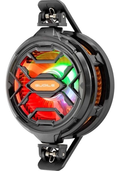 Telefon Buz Soğutucu Fan Mıknatıs ve Klips Rgb Siyah HDX4382