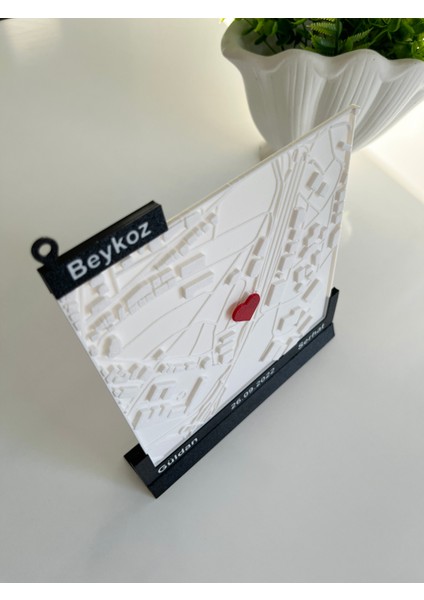 3 Boyutlu Kişiye Özel Aşk Haritası | Sevgiliye Manevi Hediye modelleri