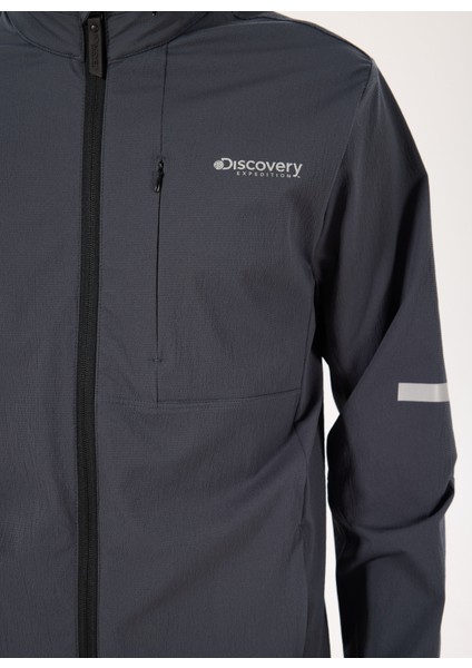 D5SM-TRC3758 Antrasit Kapüşonlu Standart Kalıp Erkek Trençkot fırsatları