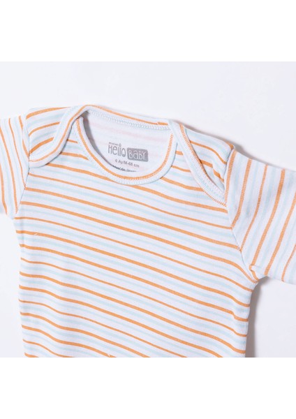 Erkek Bebek Kısa Kol Body Çıtçıtlı Zarf Yaka modelleri