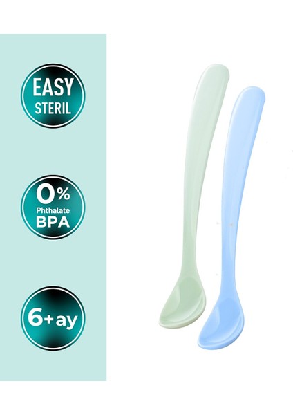 2'li Beslenme Kaşığı Powder Green/blue & Saklama Kutusu fiyatları