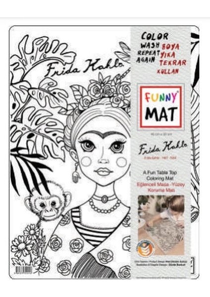 Funny Mat - Frıda Kahlo 30 x 40 cm