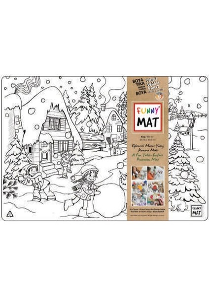 Funny Mat - Kış 33,5 x 48 cm