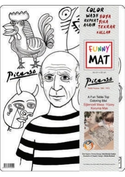 Funny Mat - Pablo Pıcasso 30 x 40 cm