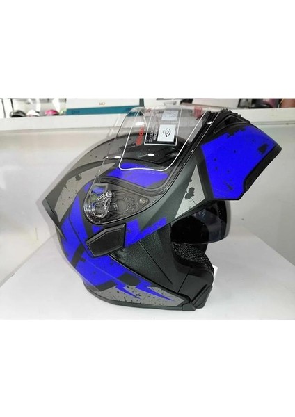 Jk-20 JK902 Çene Pedli Güneş Vizörlü Çeneden Açılır Kask [d-1] L Beden fiyatları