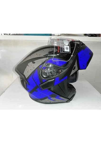 Jk-20 JK902 Çene Pedli Güneş Vizörlü Çeneden Açılır Kask [d-1] L Beden fırsatları