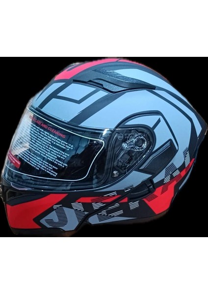 Jk-20 JK902 Çene Pedli Güneş Vizörlü Çeneden Açılır Kask [h-1 Red ] L fiyatları