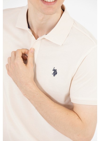 Erkek Krem Tişört Basic 50262933-VR071