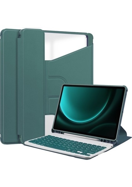 Samsung Galaxy Tab S9 Fe Plus Için Darbeye Dayanıklı Şeffaf Tablet Kılıfı (Yurt Dışından)