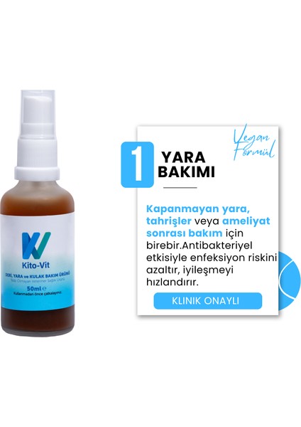Kedi/köpek Deri, Kulak, Ağız, Yara ve Tüy Bakım Ürünü 50 ml fiyatları
