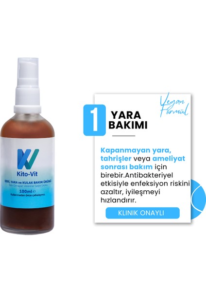Kedi/köpek Deri, Kulak, Ağız, Yara ve Tüy Bakım Ürünü 100 ml fiyatları