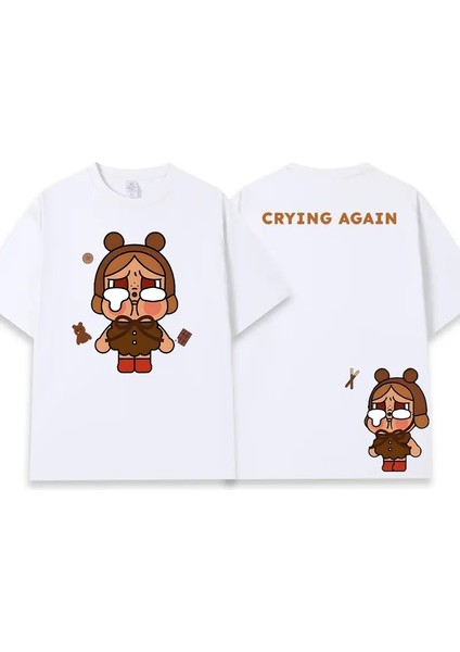 Uçan Kız Polis Crybaby Crybaby Ortak Markalı Kısa Kollu% 100 Pamuklu Tişört Erkek ve Kadın 100 Üst Yenilikçi Yaz Tee Rengi: 7/çocuk Boyutu: 100 (Yurt Dışından)