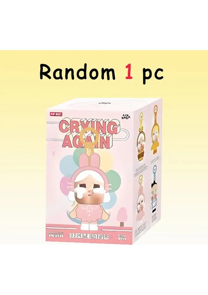 1-6pcs Yeni Orijinal Crybaby Crying Again Seri Figürleri Vinil Yüz Bebek Kravat Kolye Keychain Gizem Kutusu Oyuncak Hediye Kilo: Random 1 Adet (Yurt Dışından)