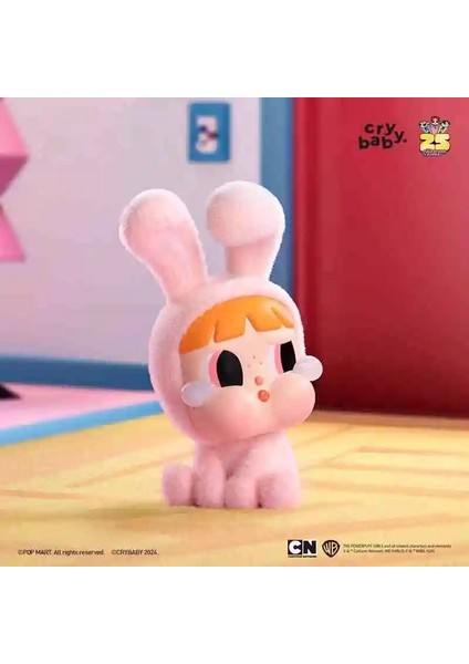 Pop Mart Crybaby x Power Kızlar Serisi Kutu Oyuncaklar Tahmin Tag Gizem Kutusu Mistery Caixa Aksiyon Figürü Şaşırtıcı Sevimli Model Renk: Çiçek Tavşan (Yurt Dışından)
