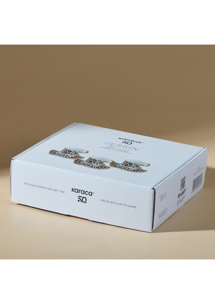 Zerrin 6 Kişilik Kahve Fincan Takımı 90 ml