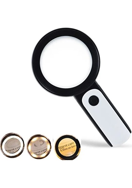 Elde Taşınabilir 30X Işıklı Büyüteç Taşınabilir Çıft Katmanlı Optik Cam Okuma Büyüteç Gözlükleri 12 Soğuk Işıklar 6 Sıcak Işıklar (Yurt Dışından) fiyatları