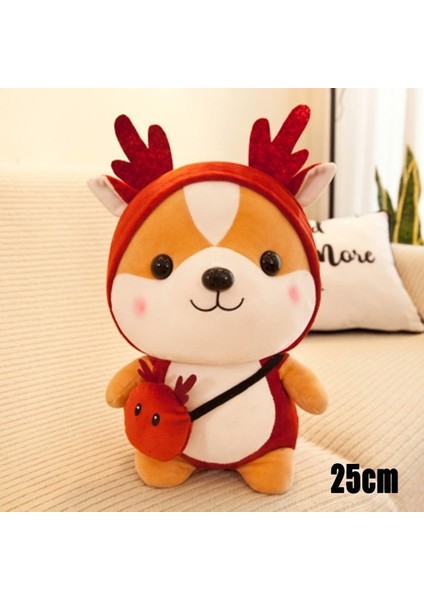25CM Sevimli Sincap Peluş Oyuncak Çocuklar Için Noel Sevgililer Günü Yeni (Yurt Dışından)