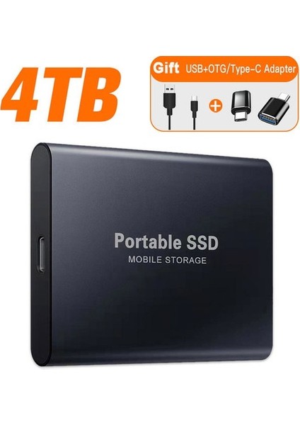 SSD 1tb Mini Sa Diskler Yüksek H Izlı Sürüc Ü 2tb USB 3.1 Arayüzü Harici Kat I Hal Sa Disk Diz Üstü/masa Üstü/phone (Yurt Dışından)