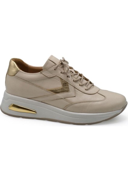 Kadın Airflow Deri Sneakers Bej 2216653Y
