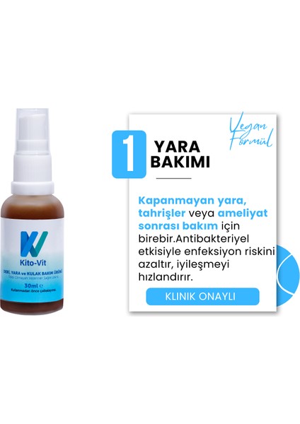 Kedi/köpek Deri, Kulak, Ağız, Yara ve Tüy Bakım Ürünü 30 ml