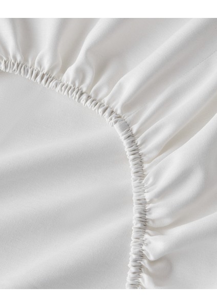 Royal Leafage Nakışlı Pamuk Çift Kişilik Nevresim Takımı 200X220 cm Beyaz