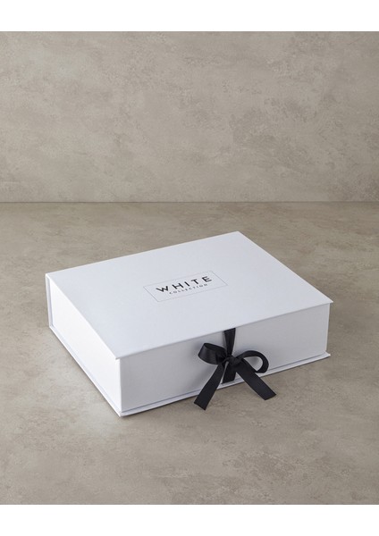 Modello Nakışlı Pamuk Saten Çift Kişilik Nevresim Takımı 200 x 220 cm Beyaz