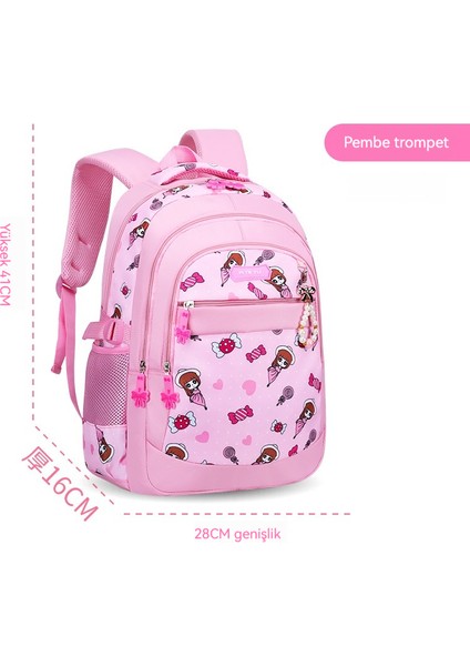 Yeni Ilkokul Okul Çantası, Kız Yükünü Azaltan Aşınmaya Dayanıklı Sırt (Yurt Dışından)