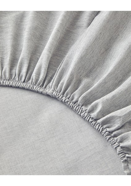 Elite Lines Ipliği Boyalı King Size Nevresim Takımı Gri