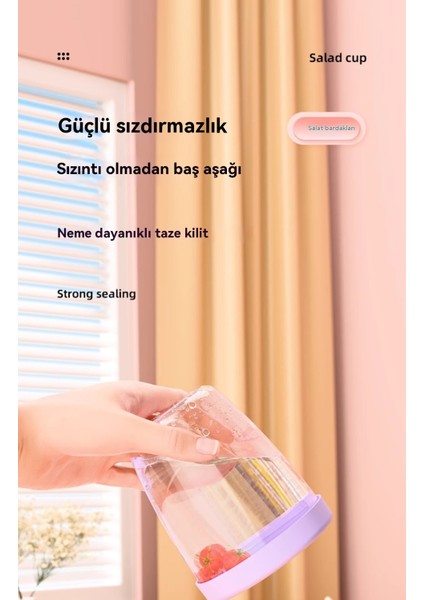 Ev Yapımı Dondurma Bardağı Taşınabilir Çift Katmanlı Drenaj (Yurt Dışından)