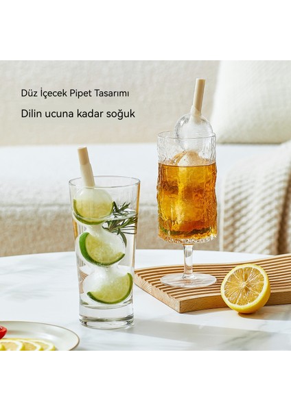 Şekerlenmiş Haws Buz Tepesi Saman Doğrudan Içme Iki Bir Arada Buz Şekeri Kalıbı (Yurt Dışından) indirimleri