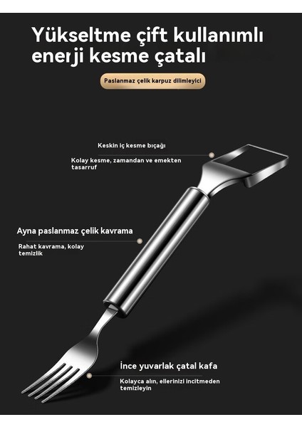 Karpuz Dilimleme Aracı, Kavun Yemek ve Kavun Kesme Çatalı Için Çift Amaçlı (Yurt Dışından) fırsatları