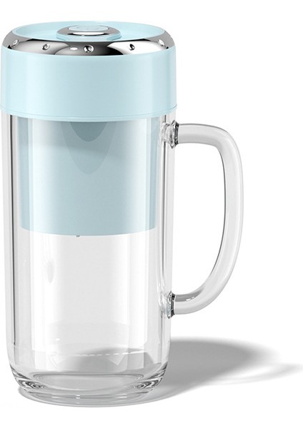 Taşınabilir Kablosuz Mini USB Meyve Suyu Sıkma Makinesi Buz Kırıcı Milkshake Pipet Bardak (Yurt Dışından)