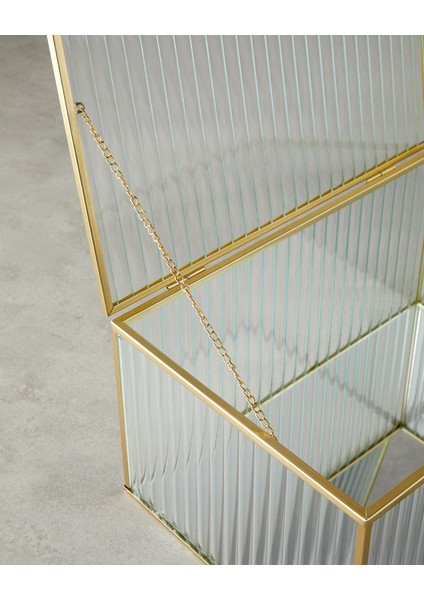 Luxury Cam Dekoratif Kutu 30X20X15 cm Gold modelleri
