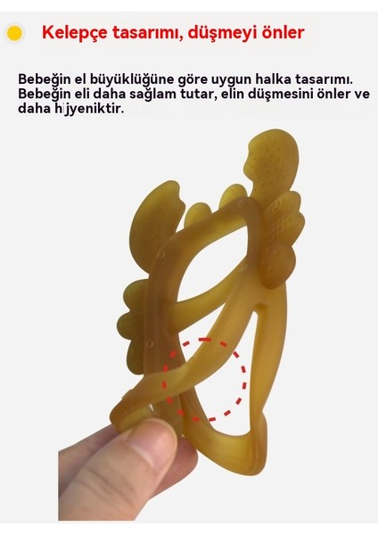 Çocuklar Bebek Azı Dişleri Silikon Yumuşak Sakız Yengeç Diş Kaşıyıcı (Yurt Dışından) fırsatları