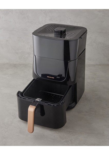 AIF 2030 XL Sıcak Tutma Hazneli Airfryer 1500W Siyah-Bakır