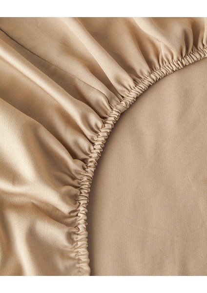 Royal Scroll Jakarlı Pamuk Saten King Size Nevresim Takımı 240 x 220 cm Antik Gold