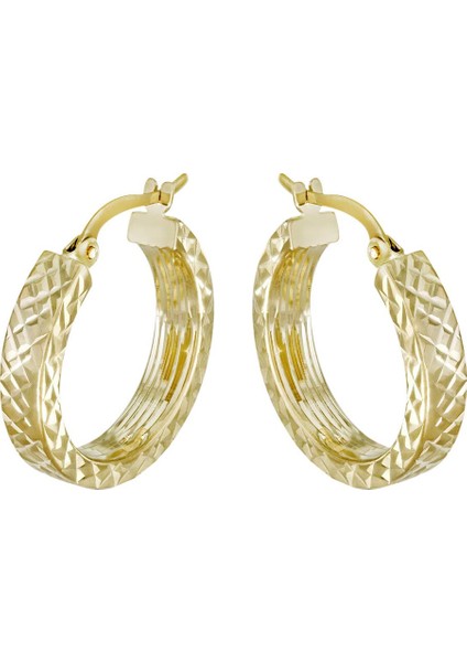 Altın Halka Küpe T075456