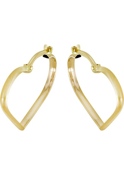 Altın Kalp Küpe T075472