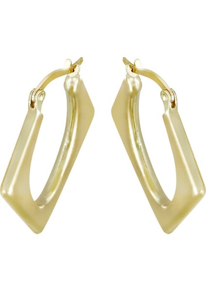 Altın Asimetrik Küpe T075484