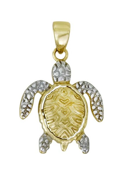 14 Ayar Altın Kaplumbağa Kolye Ucu