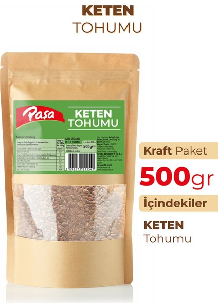 Keten Tohumu 500 gr – Yüksek Lifli ve Omega-3 Kaynağı