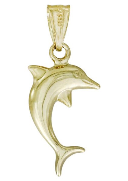 14 Ayar Altın Yunus Kolye Ucu