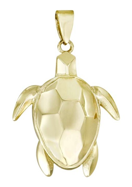 14 Ayar Altın Kaplumbağa Kolye Ucu