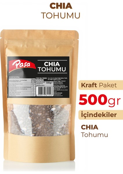 Chia Tohumu 500 gr – Yüksek Lifli ve Omega-3 Kaynağı