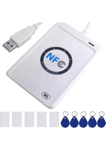 Nfc Okuyucu ACR122U USB Temassız Akıllı Ic Kart Yazıcı ve Okuyucu Akıllı Rfıd Fotokopi Çoğaltıcı Uıd Değiştirilebilir Etiket Kartı (Yurt Dışından)
