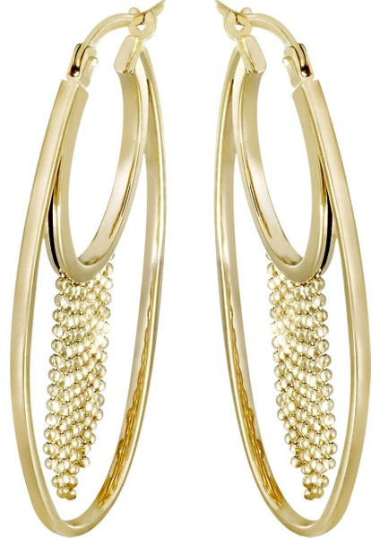 Altın Halka Küpe T075317